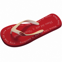 flip flop with your custom phrase