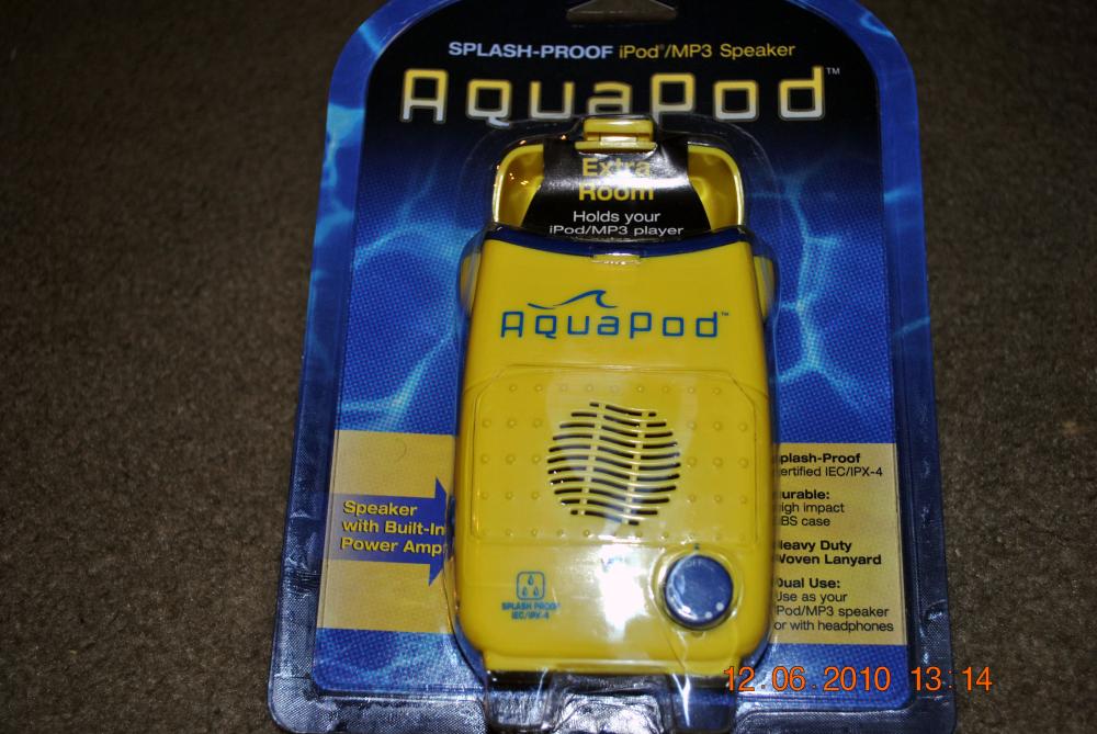 AquaPod Splash-Proof iPod / MP3 Speaker