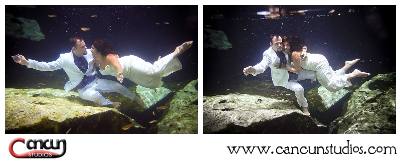 Trash the Dress Session at a Cenote