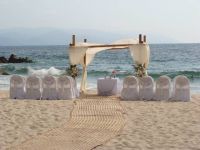 A simple beach wedding by theweddingfairy in Puerto Vallarta, Mexico.
