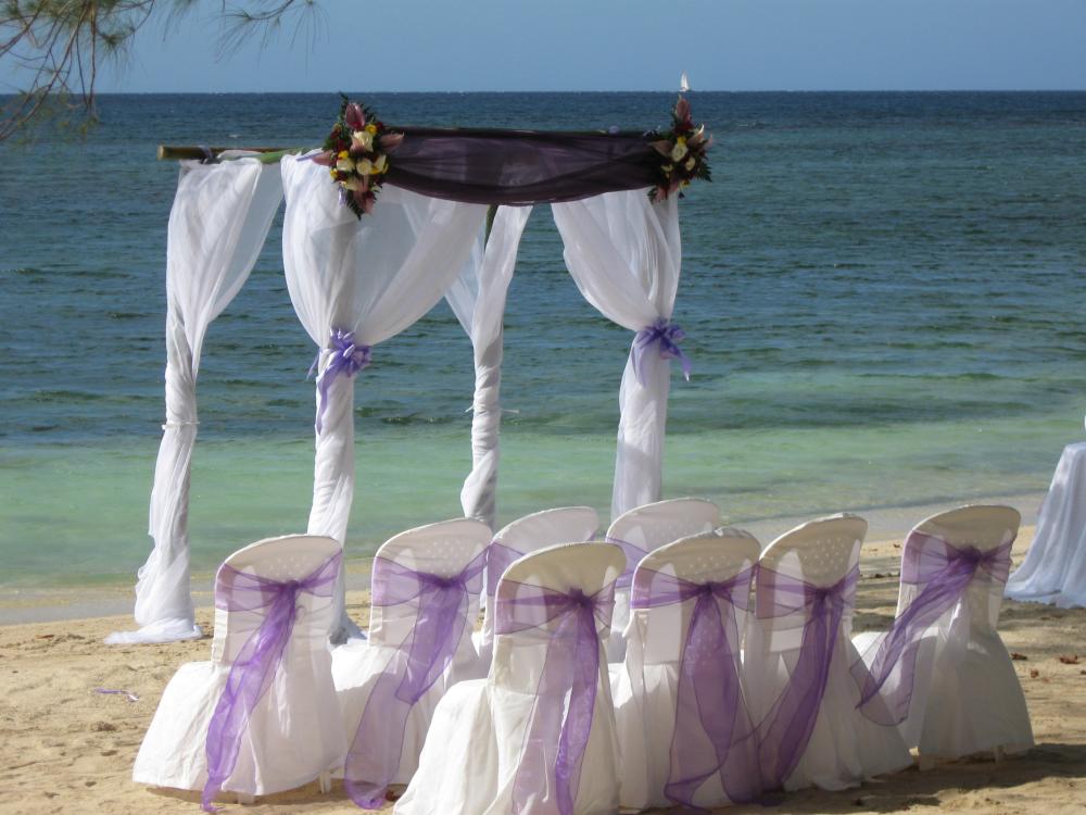 PURPLE CHAIR TIES & LINEN NAPKINS