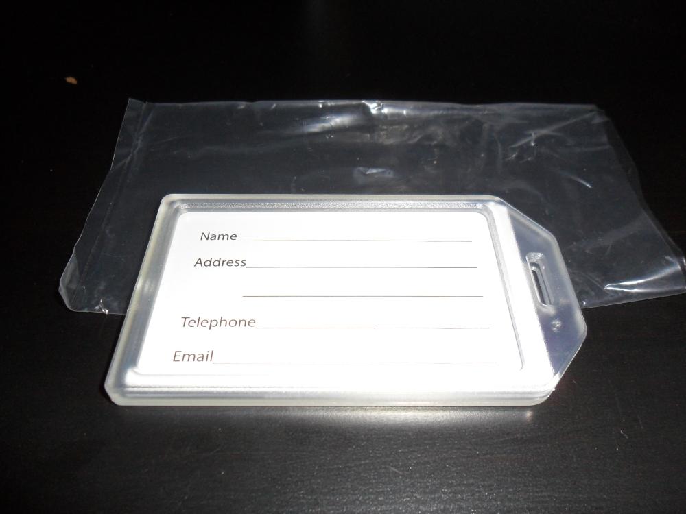 50 Clear Luggage Tags For Sale!