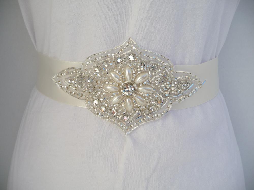 HANDMADE RHINESTONE BRIDAL SASHES