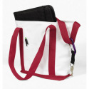 Red canvas tote bags from Oriental Trading