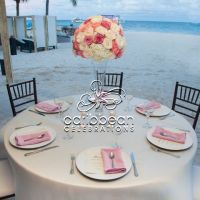 Ivory tafeta tablecloth
