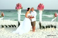 Bride and Groom at a Destin Wedding