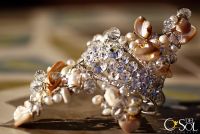 One of the most unique bracelets I've ever designed. Specifically made for this one of a kind trash the dress experience, the crystal rhinestone and shell wire-wrapped bracelet made me feel like I was a mermaid on shore!

This was part of â™¦â™¦