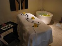 Massage room in spa 