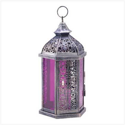 32 Purple lanterns, Enchanted Amethyst Candle Lamps