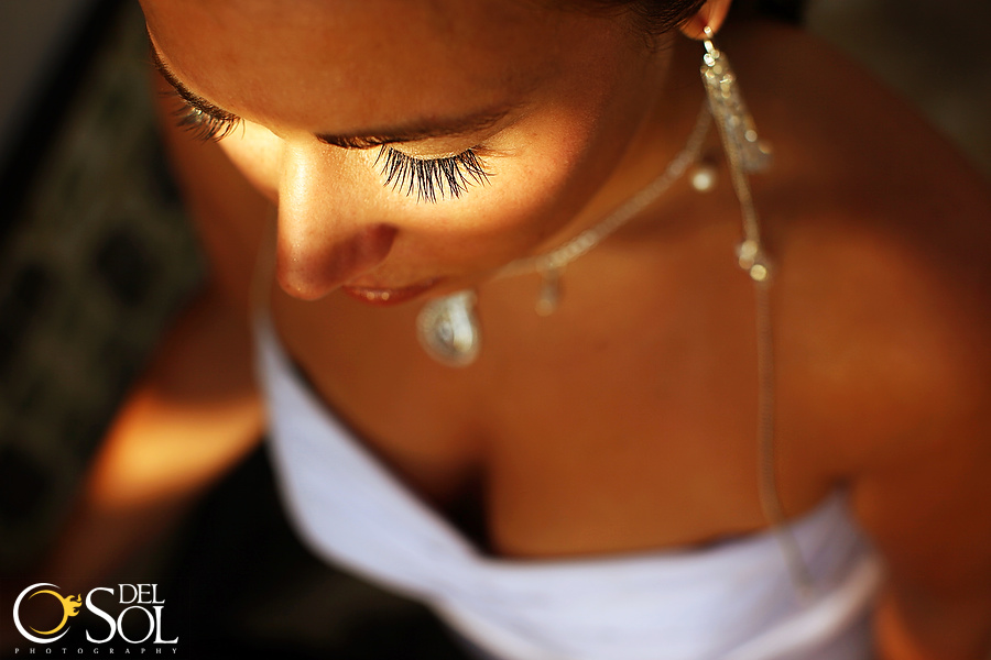 "Manhattan Dash" long chain earrings with Swarovski crystals for part of the shoot!