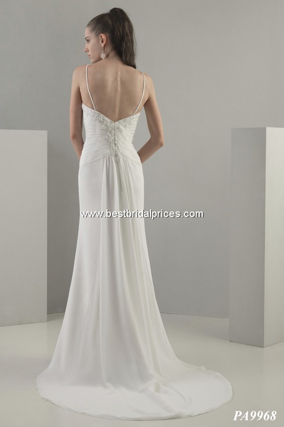 Ivory Chiffon Wedding Dress