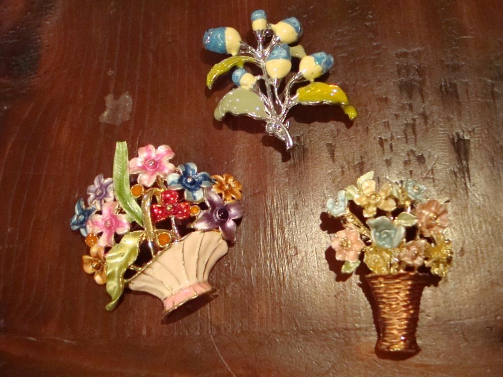 Flower Brooches for Brooch Bouquet