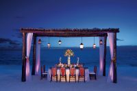 www.crystalwaterweddings.com Experienced travel agents who strongly value providing first class service and have a deep passion for destination weddings. 
Secrets Capri Riviera Cancun 
Private dinner set up on the beach for a small group.

