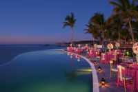 www.crystalwaterweddings.com Experienced travel agents who strongly value providing first class service and have a deep passion for destination weddings. 
Secrets Marquis Los Cabos.  A dramatic setting is created with a special event set up next to the i