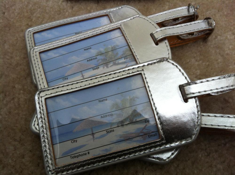 Silver Luggage Tags from Michael's