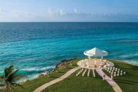 www.crystalwaterweddings.com Experienced travel agents who strongly value providing first class service and have a deep passion for destination weddings.   Dreams Cancun Resort & Spa.  The breathtaking wedding gazebo, situated at the very tip surrounded b