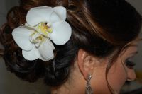 real orchid in my hair