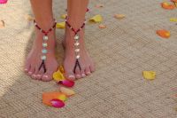 barefoot jewelry-each had their fav color incorporated in them