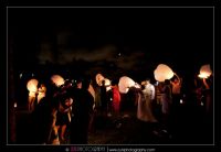 Love this shot! Chinese Fire Lanterns to end the perfect night!