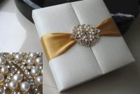 Luxury invitation box with embellishment by NANGFA