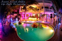 Beach wedding at Soliman Bay, Riviera Maya, Mexico.