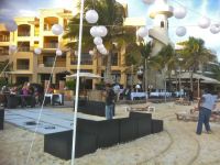 View of dance floor & WIcky's from the beach