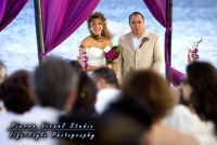 wedding ceremony on the beach at moon palace cancuin
