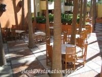 Restaurant area "Mi Cocina" is just the patio above the the pool area