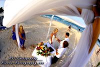 wedding ceremony on the beach at The Royal playa del carmen