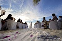 wedding ceremony on the beach at Isla Mujeres