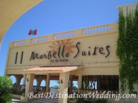 Marbella has TWO locations - one is "Suites En La Playa" which is on the beach.  The other is just the "Suites" which is in Cabo San Lucas but NOT on the beach.  Be careful if you decide to book that you book the right one!