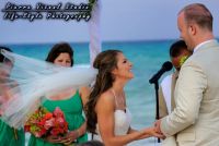 Beach wedding in Riviera Maya, Mexico.

