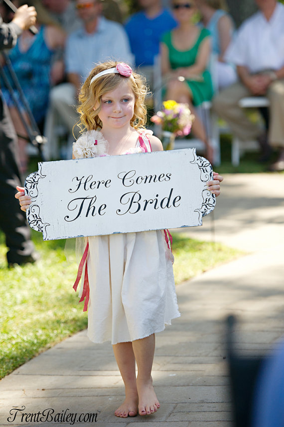 Here Comes the Bride SIgn