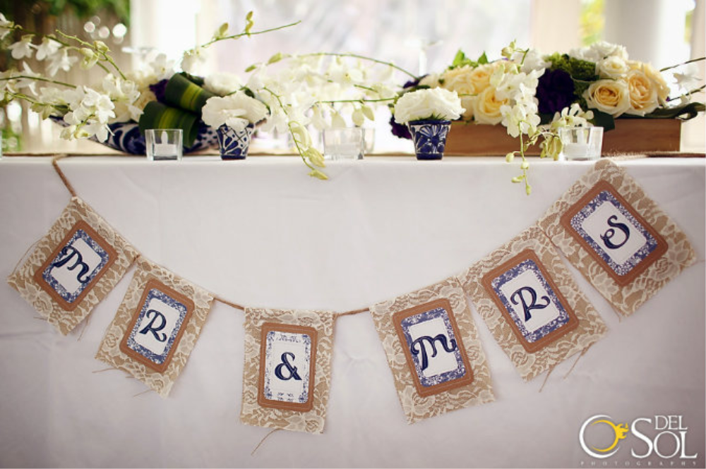 reception table set-up pic's