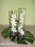white dendrobium orchid wedding wenterpiece
