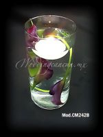 purple calla lilies wedding centerpiece