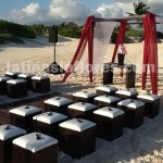 furniture rental for beach ceremonies