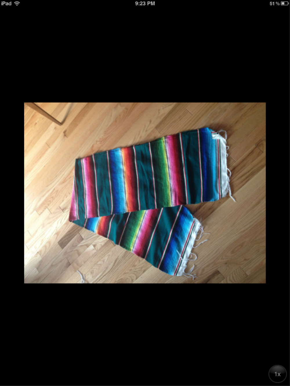 Mexican Serape Table Runners..15 of them very Festive & Bright